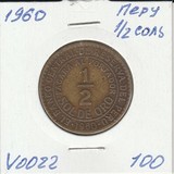 V022 1960 Перу 1/2 соль V022 1960 Перу 1/2 соль