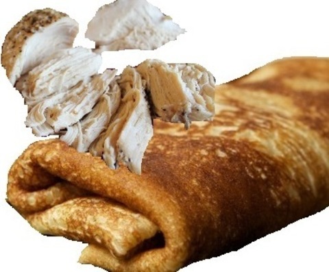 Блин с куриной грудкой