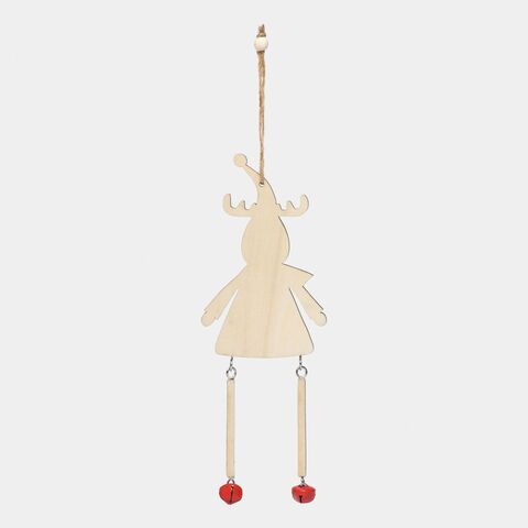 Подвеска на елку или подарок WOODEN RUDOLPH