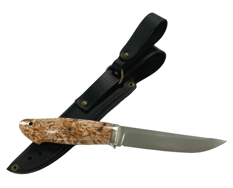 Нож Лиман Bohler S390, стаб.карельская береза, Град Горький