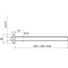Ravak X07P178 Держатель потолочный для верхнего душа - 20 см 703.00
