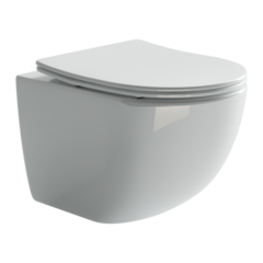 Ceramica Nova Forma CN3009 Подвесной унитаз c ультра тонким сидением с функцией плавного закрытия, цвет: белый фото