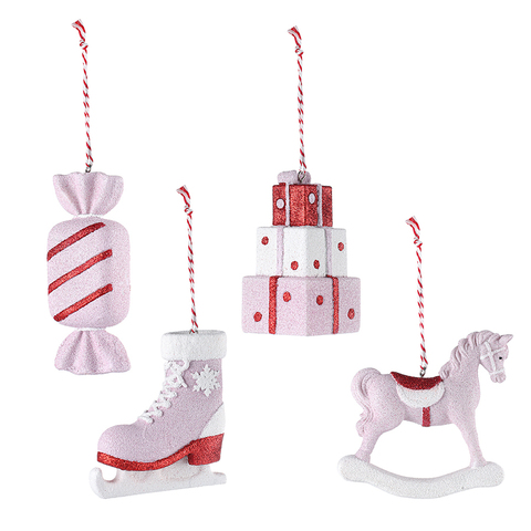 Фото: Набор ёлочных украшений pink fairytale из коллекции new year essential - основной вид