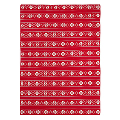 Плед из хлопка с новогодним рисунком frostwork из коллекции new year essential, 130x180 см