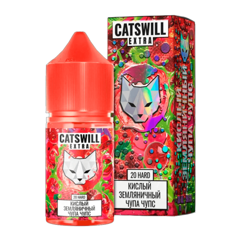 Жидкость CATSWILL EXTRA Salt 2% HARD 30 ml - Кислый Земляничный Чупа чупс