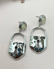 Серьги с подвеской ЗАМОК в стиле Schiaparelli