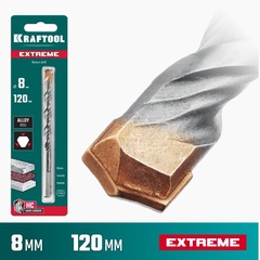 KRAFTOOL Extreme, 8 х 120 мм, трехгранный хвостовик, сверло по бетону (29166-120-08)