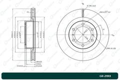 Диск тормозной G-brake  GR-21913