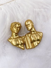 Брошь Скиап. в виде знака зодиака "Близнецы"