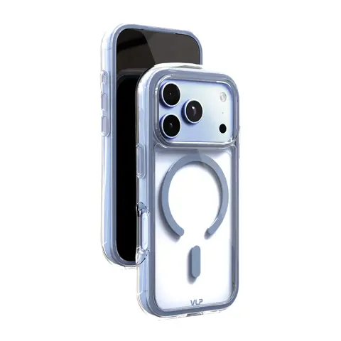 Чехол VLP Bubble Case iPhone 18 Pro голубой