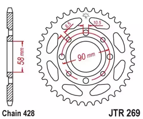 Звезда ведомая JTR269 42