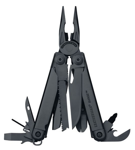 Мультитул Leatherman Surge 115 mm, 21 функция, чёрный (831334)