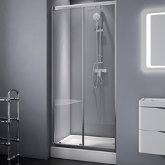 BelBagno Due DUE-BF-1-100-C-CR Дверь в проём с одной раздвижной створкой, цвет: хром фото
