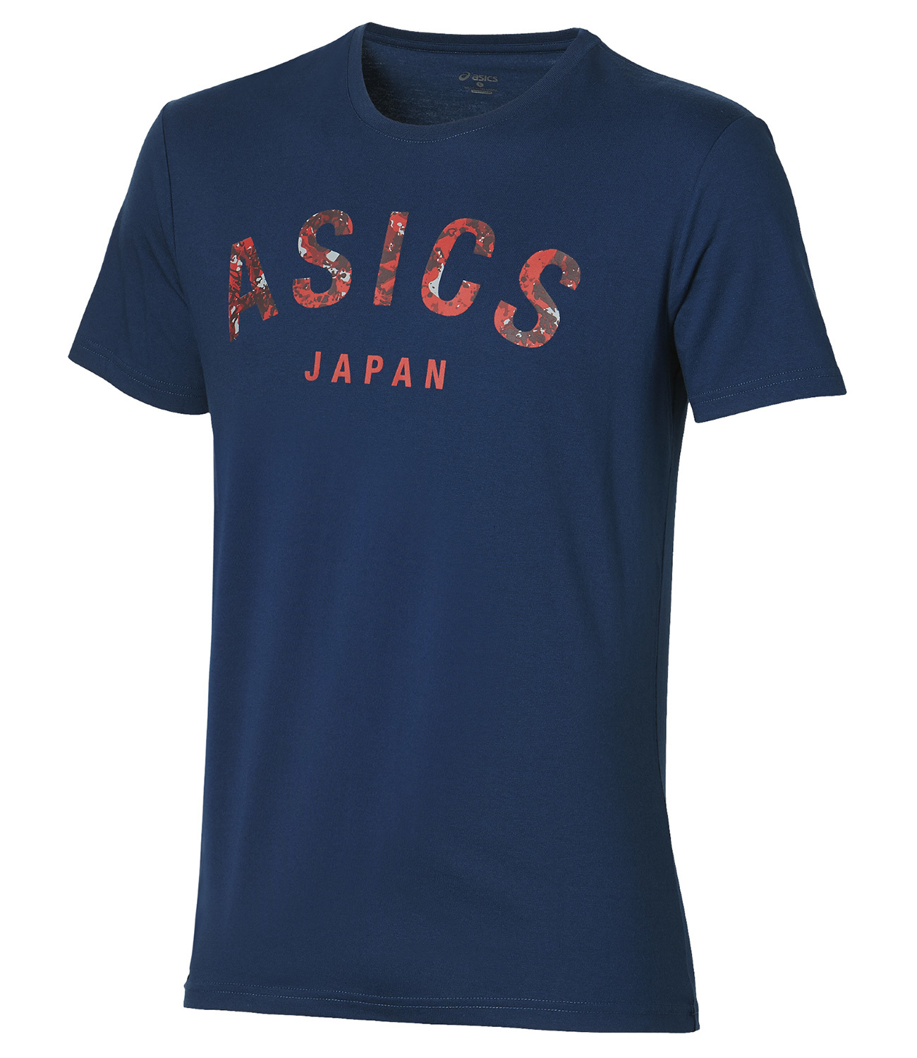 ASICS CAMOU LOGO SS TOP мужская футболка синяя - 2