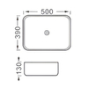 Aquatek Вега AQ5515-MB Раковина для установки на столешницу 50x39, цвет: чёрный