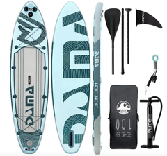 SUP-доска DAMA Adventure Series LIGHT BLUE, 2-х слойный, 320x81x15 см AS-2 ( размер 350*84*15см )