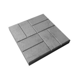 Плитка тротуарная 8 кирпичей серая 400x400х50 мм