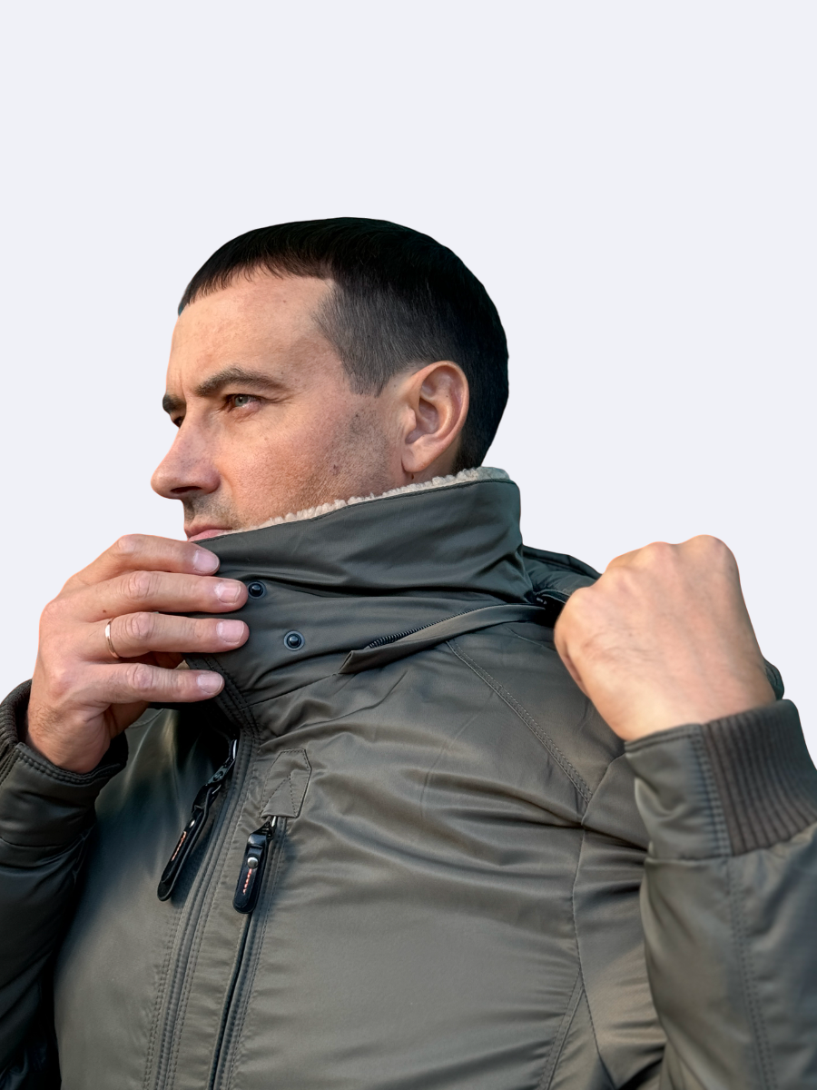 Куртка бомбер Corbona Зима олива