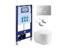 Aquatek SET Aquatek АЛЬТАИР cm-068 4в1 SET Aquatek АЛЬТАИР cm-068 4в1 (рама Aquatek INS-0000025 +крепление KKI-0000002 +кнопка KDI-0000068 +унитаз AQ1980-00 +тонкое сиденье с механиз) фото