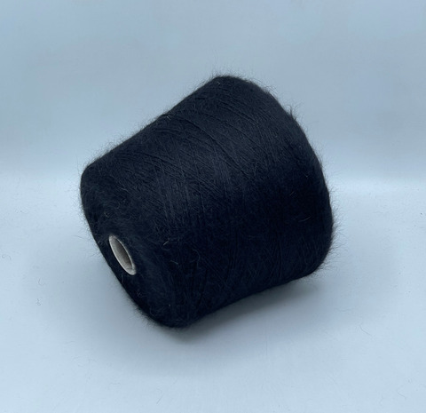 Filati Power, Aurora, 2/15 750м. 90% Ангора, 10% Полиамид, Черный, 41371