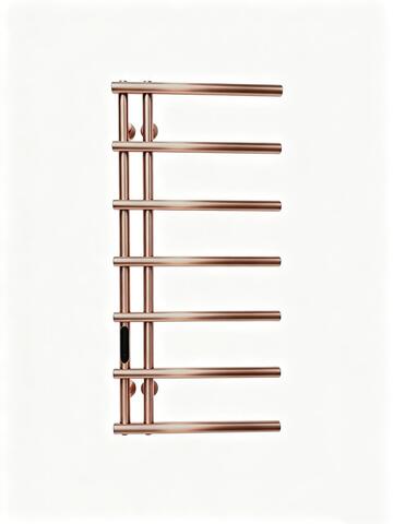 Полотенцесушитель электрический REIN Double Classic 7-Brushed rose gold правый 850*400 мм