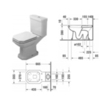 Duravit 1930 Series 227010000 Унитаз моноблок с отдельным бачком (не вкл. бачок) , 3665х355 мм, слив в пол, цвет: белый
