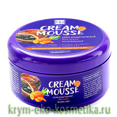 Крем косметический Cream Mousse «Питательный для тела» с экстрактом моркови чистотела и маслом какао ТМ Царство Ароматов
