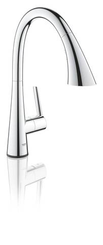 GROHE Zedra Touch 30219002 Смеситель для мойки сенсорный с выдвижным изливом