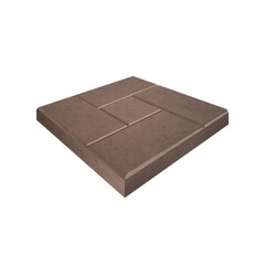 Плитка тротуарная Кирпичик калифорния коричневая 300х300х30 мм