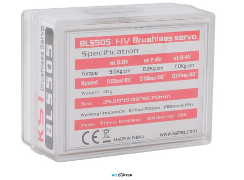 Сервопривод KST BLS505 (7 кг/см, 0.07 сек/60°, 40г)