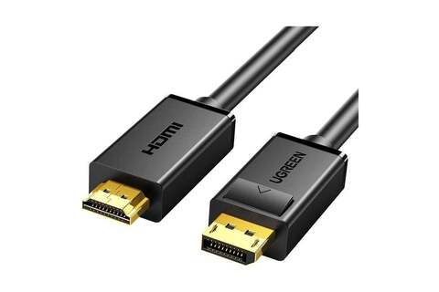 Кабель UGREEN DP101 (10203) DP Male to HDMI Male Cable, 3м, черный