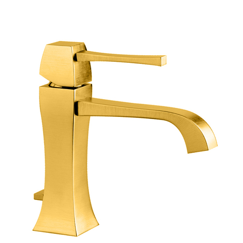 Gessi Mimi 31101#080 Смеситель для раковины на 1 отверстие, с донным клапаном, цвет: золото