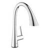 GROHE Zedra Touch 30219002 Смеситель для мойки сенсорный с выдвижным изливом