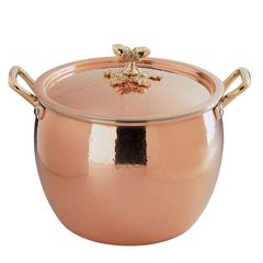 Кастрюля с крышкой 16см (2,3л), крышка с бронзовой декорированной ручкой, RUFFONI Historia decor арт. 3102-16B Ruffoni