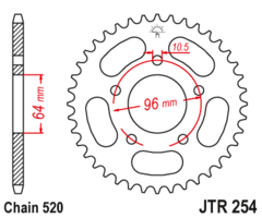 Звезда ведомая JTR254 37