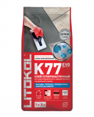 Клеевая смесь Litokol SuperFlex K77 класс C2TES1