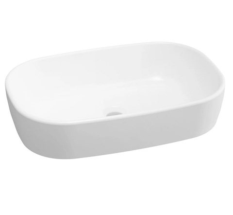 Lavinia Boho Bathroom Sink 33311002 Накладная раковина 54, глянцевая белая, прямоугольная