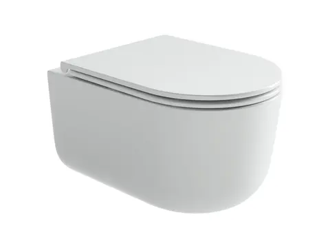 Ceramica Nova Маттео (Matteo) CN4016T Унитаз подвесной, смыв торнадо, 52x35x36, крышка - сиденье из дюропласта с микролифтом и функцией быстрого снятия, скрытые крепления, цвет белый