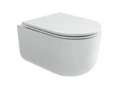 Ceramica Nova Маттео (Matteo) CN4016T Унитаз подвесной, смыв торнадо, 52x35x36, крышка - сиденье из дюропласта с микролифтом и функцией быстрого снятия, скрытые крепления, цвет белый фото