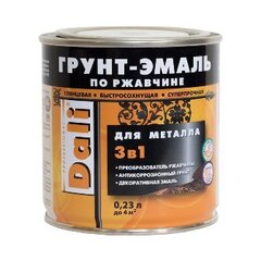Грунт-эмаль по ржавчине Dali 3 в 1 зеленая Ral 6029 2л