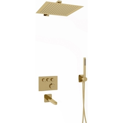 WasserKRAFT A7158.183.261.280.197.281.187 THERMO Комплект душевой системы внутреннего монтажа, цвет: золото фото