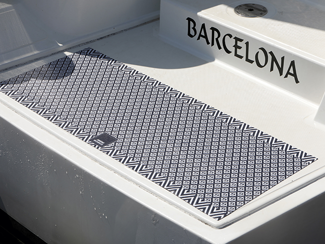 Non-slip vinyl mat, 120×45 cm – anchors Marine Business