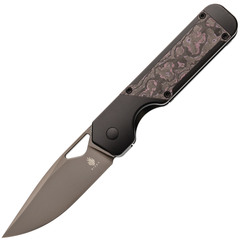 Фото Складной нож Kizer Militaw, сталь S45VN, рукоять Titanium/Fatcarbon