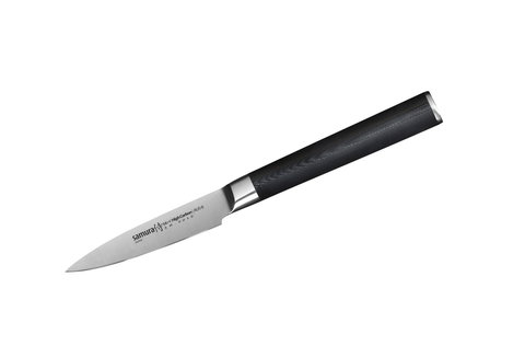 Нож кухонный стальной овощной Samura Mo-V SM-0010/G-10