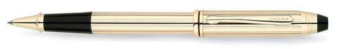Ручка-роллер Cross Townsend, 10 Karat Rolled Gold (705)