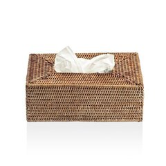 Decor Walther Basket 0922992 Диспенсер для салфеток, цвет: ротанг темный фото