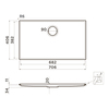 Omoikiri 4997479 Мойка Kiten 70 INT-WH Artceramic/белый