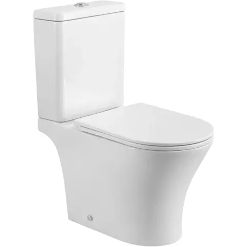 BelBagno BB2801CP-TOR/SC Чаша напольного унитаза со смывом "Торнадо", с сиденьем дюропласт soft close