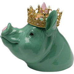 Фигура декоративная Crowned Pig «Свинья в короне» 28 см