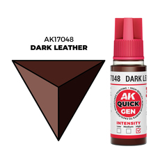 AK Interactive Dark Leather Quick Gen - контрастная акриловая краска, 18 мл